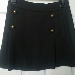 Black mini skirt